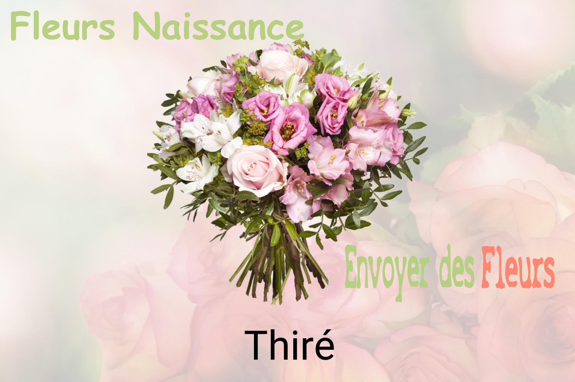 Bouquet de fleurs de naissance livré à Thiré